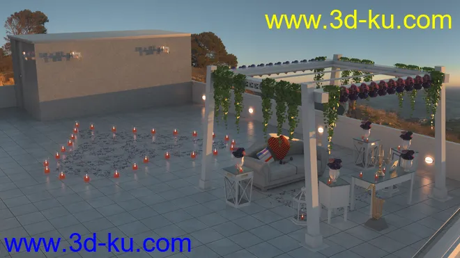 Romantic Santorini模型的图片8