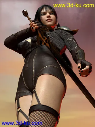 3D打印模型Ronin Warrior Outfit for Genesis 8 Females的图片