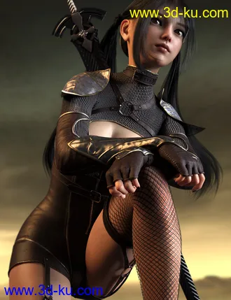 3D打印模型Ronin Warrior Outfit for Genesis 8 Females的图片