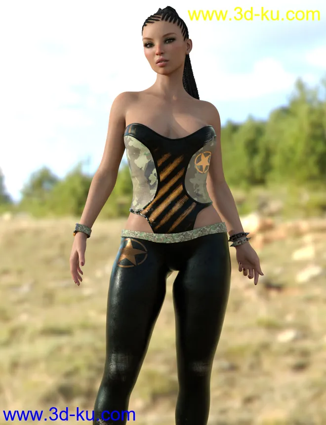 Rox Elite Outfit for Genesis 8 Female(s)模型的图片9