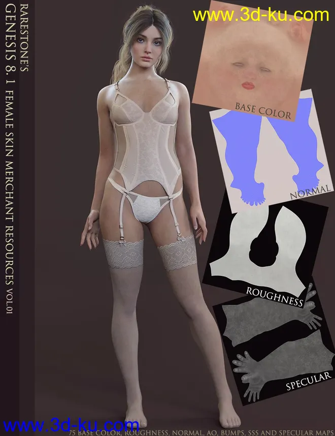RS Genesis 8.1 Female Skin Merchant Resources Vol 01模型的图片1