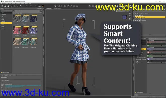 RSSY Clothing Converter from Genesis 2 Female to Genesis 3 Female模型的图片5