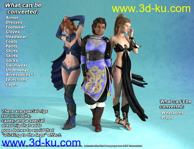 RSSY Clothing Converter from Genesis 2 Female to Genesis 3 Female模型的图片6