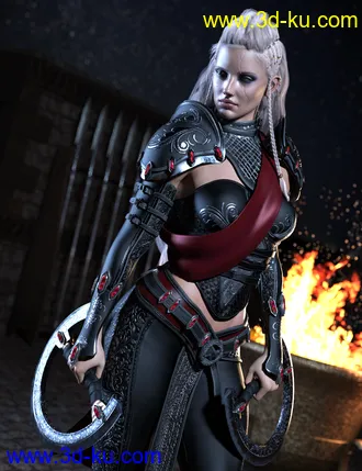 3D打印模型Samarah Shadow Rogue Outfit for Genesis 8.1 Females的图片