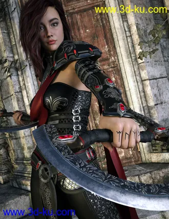 3D打印模型Samarah Shadow Rogue Outfit for Genesis 8.1 Females的图片