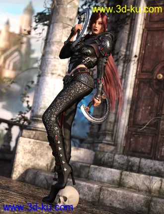 3D打印模型Samarah Shadow Rogue Outfit for Genesis 8.1 Females的图片