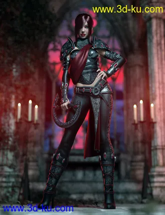 3D打印模型Samarah Shadow Rogue Outfit for Genesis 8.1 Females的图片