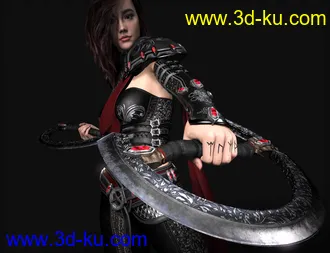 3D打印模型Samarah Shadow Rogue Outfit for Genesis 8.1 Females的图片