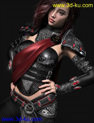 3D打印模型Samarah Shadow Rogue Outfit for Genesis 8.1 Females的图片