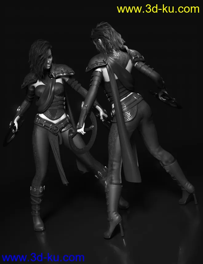 Samarah Shadow Rogue Outfit for Genesis 8.1 Females模型的图片14
