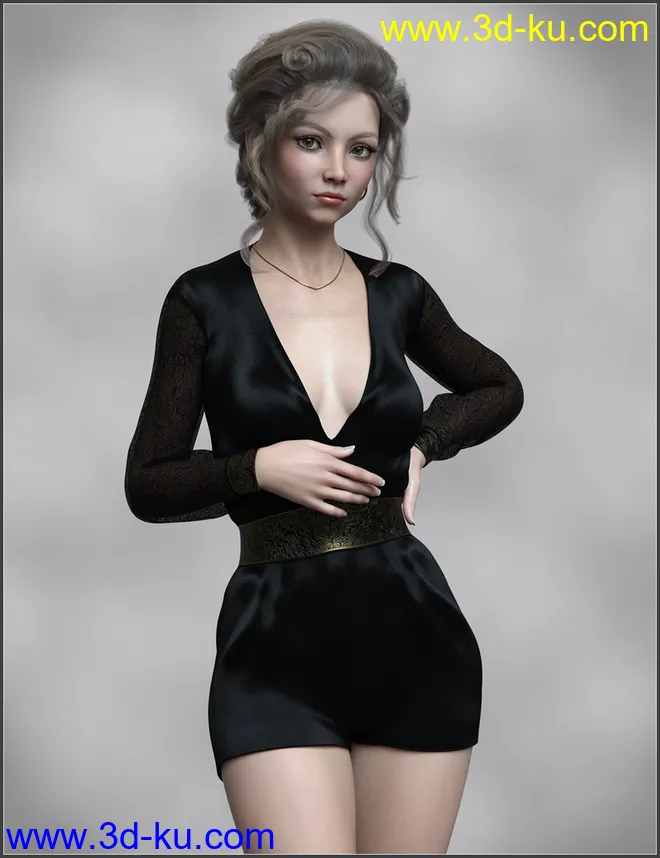 SASE Bellina for Genesis 8 and 8.1 Females模型的图片9