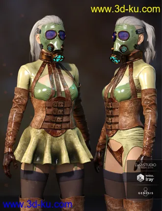 3D打印模型Sasha Outfit Textures的图片