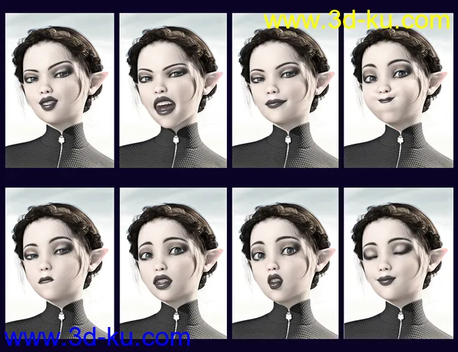 SBibb Secret Reflections Poses and Expressions for Daisy 8模型的图片7