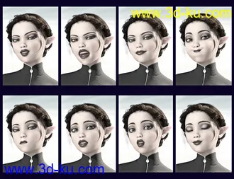 3D打印模型SBibb Secret Reflections Poses and Expressions for Daisy 8的图片