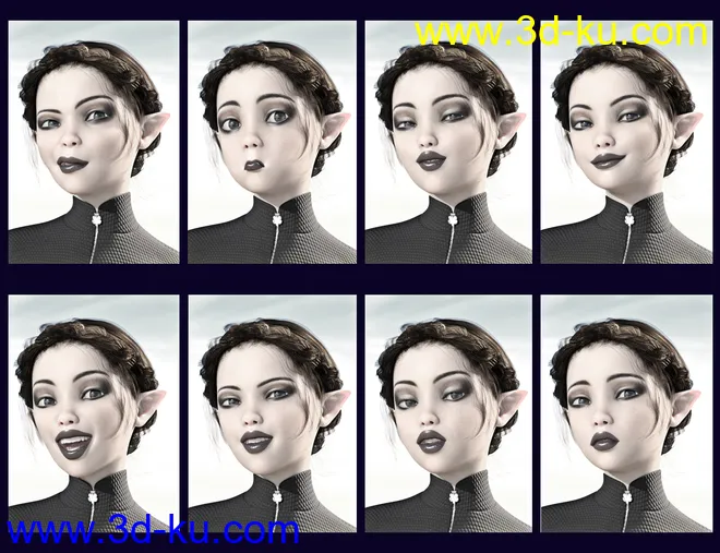 SBibb Secret Reflections Poses and Expressions for Daisy 8模型的图片8