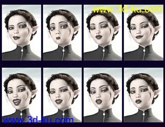 3D打印模型SBibb Secret Reflections Poses and Expressions for Daisy 8的图片