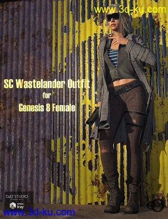 3D打印模型SC Wastelander Outfit for Genesis 8 Female的图片