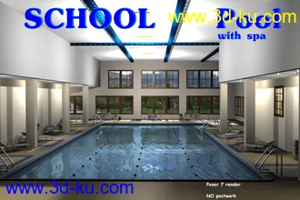 3D打印模型SCHOOL Pool with spa的图片