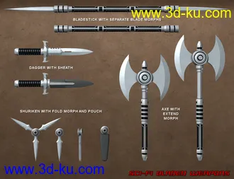 3D打印模型Sci Fi Weapons Bundle的图片