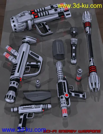 Sci Fi Weapons Bundle模型的图片5