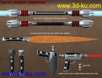 3D打印模型Sci Fi Weapons Bundle的图片