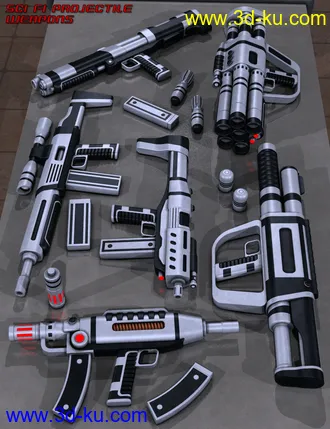 Sci Fi Weapons Bundle模型的图片10