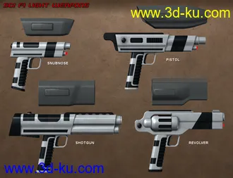 3D打印模型Sci Fi Weapons Bundle的图片