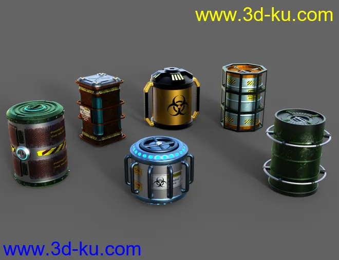 Sci-Fi Barrels模型的图片3