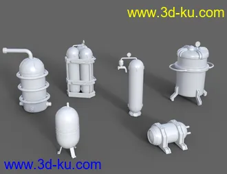 3D打印模型Sci-Fi Barrels的图片