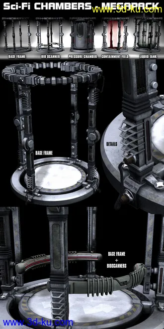 3D打印模型Sci-Fi Chambers MEGAPACK的图片