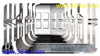 3D打印模型Sci-Fi Hallway Kit (Poser & OBJ)的图片