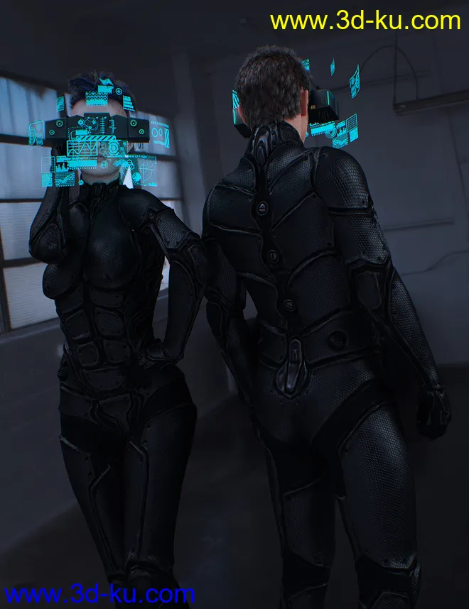 Sci-Fi Head Gear for Genesis 3模型的图片1