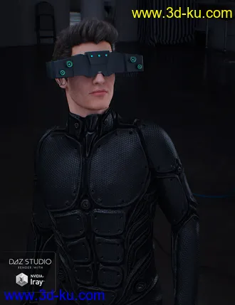 3D打印模型Sci-Fi Head Gear for Genesis 3的图片