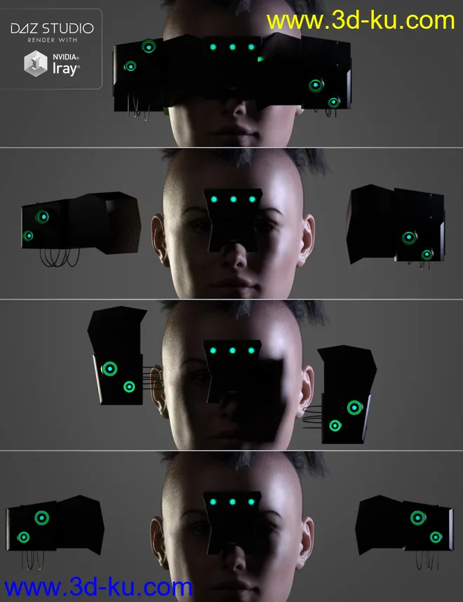 Sci-Fi Head Gear for Genesis 3模型的图片7