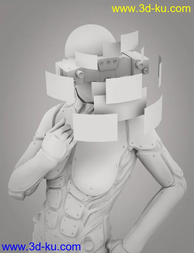 Sci-Fi Head Gear for Genesis 3模型的图片11