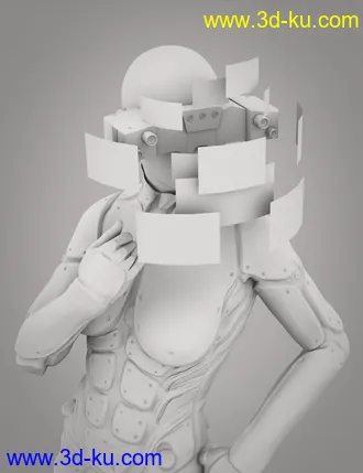 3D打印模型Sci-Fi Head Gear for Genesis 3的图片