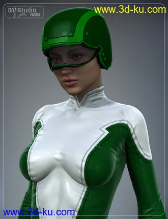 3D打印模型Sci-Fi Helmet Kit for Genesis 2 Male(s) and Genesis 2 Female(s)的图片