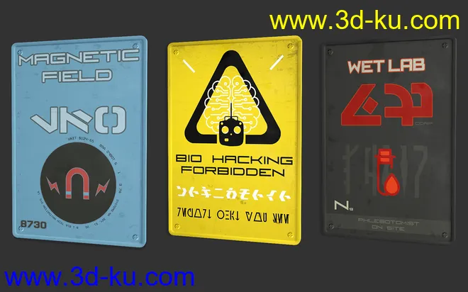 Sci-Fi Info Signs模型的图片3