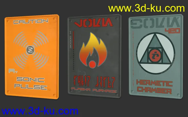Sci-Fi Info Signs模型的图片4