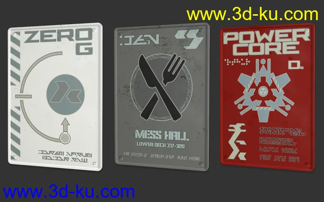 Sci-Fi Info Signs模型的图片10