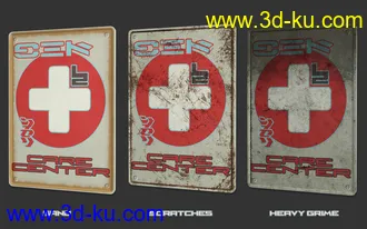 3D打印模型Sci-Fi Info Signs的图片