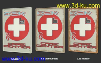 3D打印模型Sci-Fi Info Signs的图片