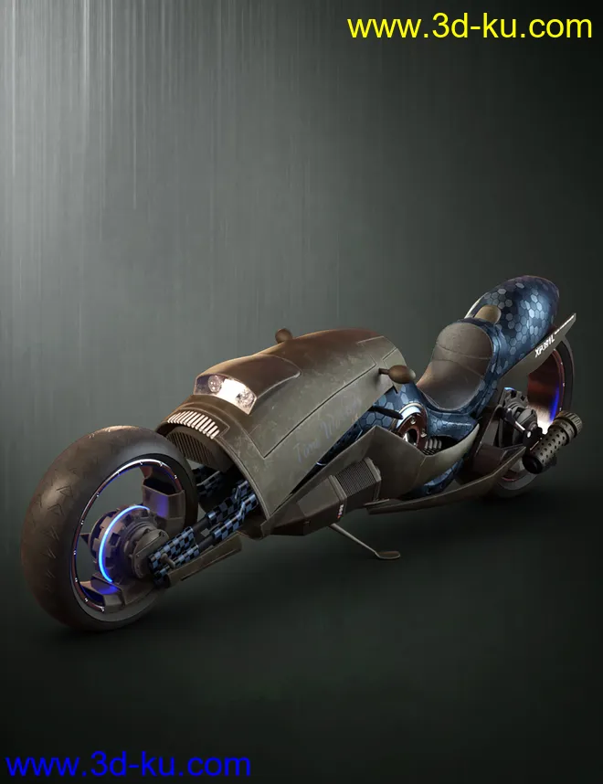 Sci-Fi Maglev Motorcycle模型的图片1