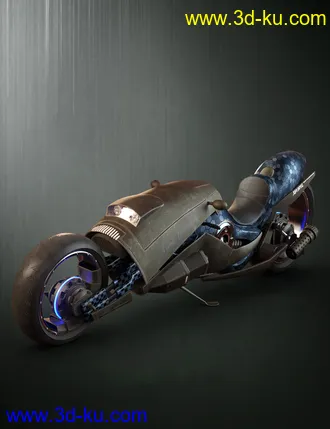 3D打印模型Sci-Fi Maglev Motorcycle的图片