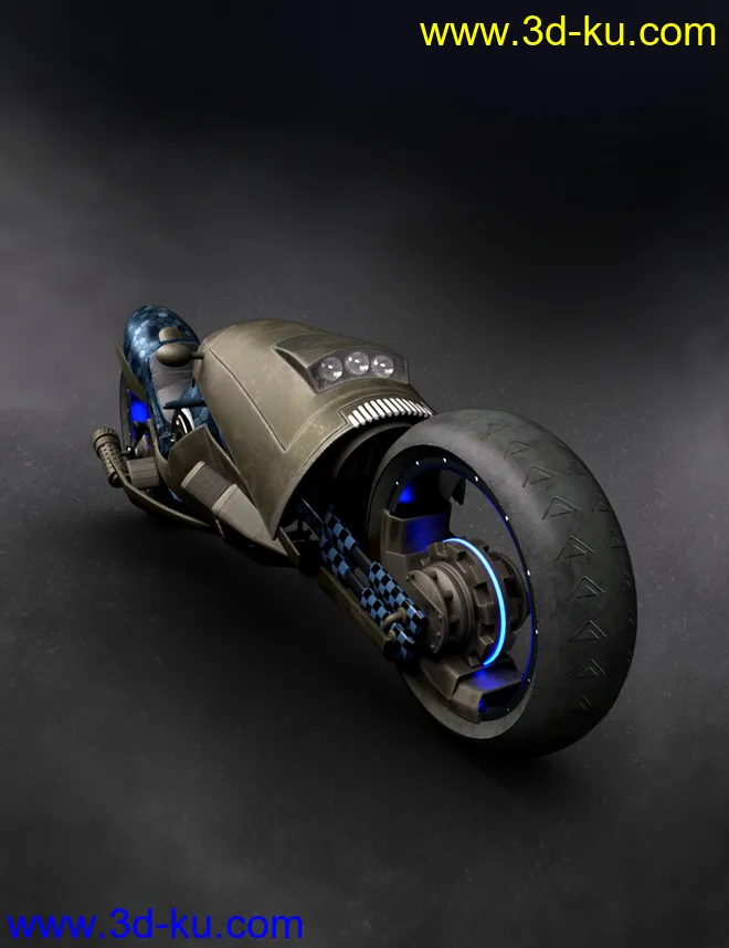 Sci-Fi Maglev Motorcycle模型的图片2