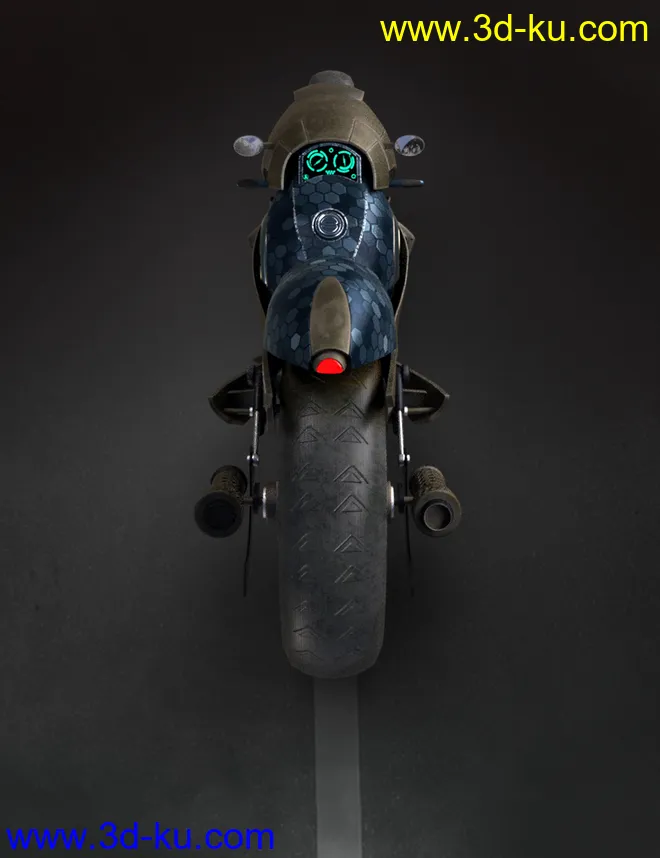 Sci-Fi Maglev Motorcycle模型的图片5
