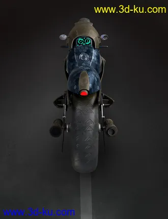 3D打印模型Sci-Fi Maglev Motorcycle的图片