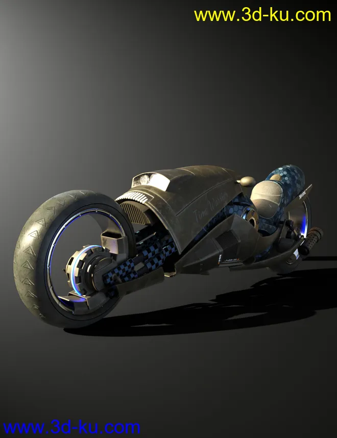 Sci-Fi Maglev Motorcycle模型的图片6