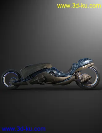 3D打印模型Sci-Fi Maglev Motorcycle的图片