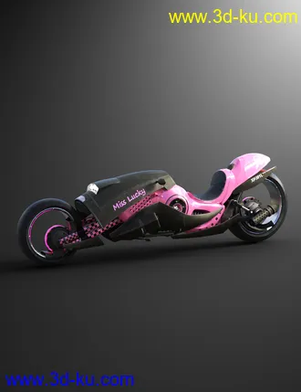3D打印模型Sci-Fi Maglev Motorcycle的图片
